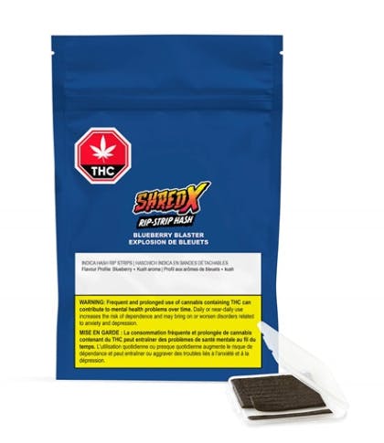 SHRED X - Blueberry Blaster Hash Rip-Strips 10pc