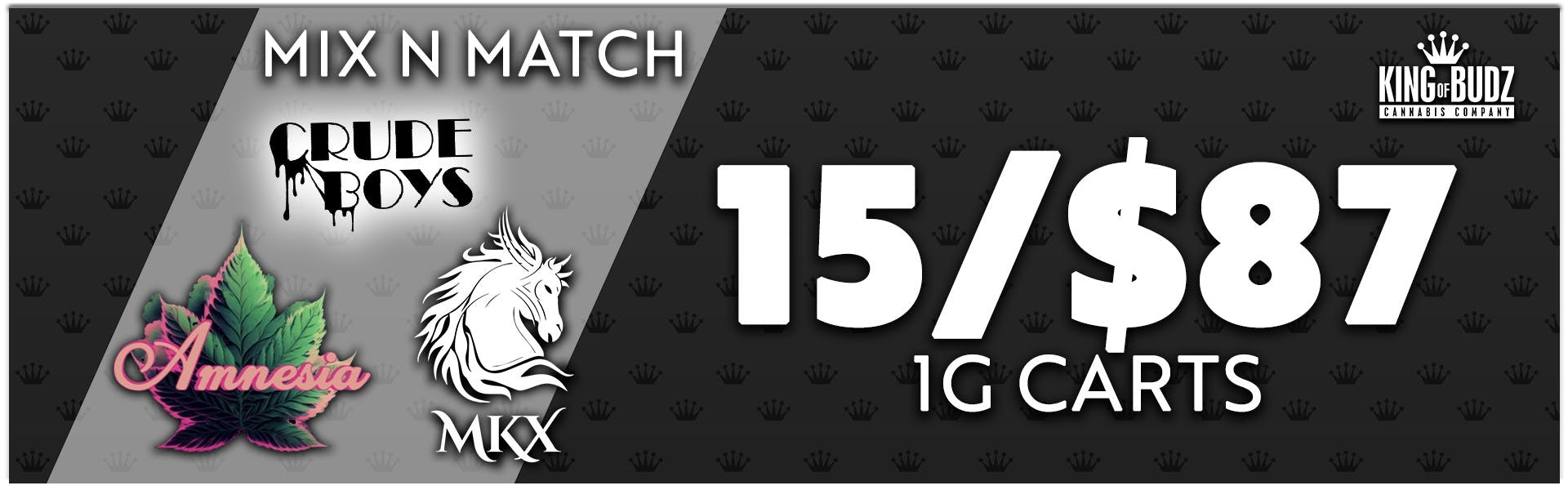 Mix AND Match 1G Carts 15 For $87