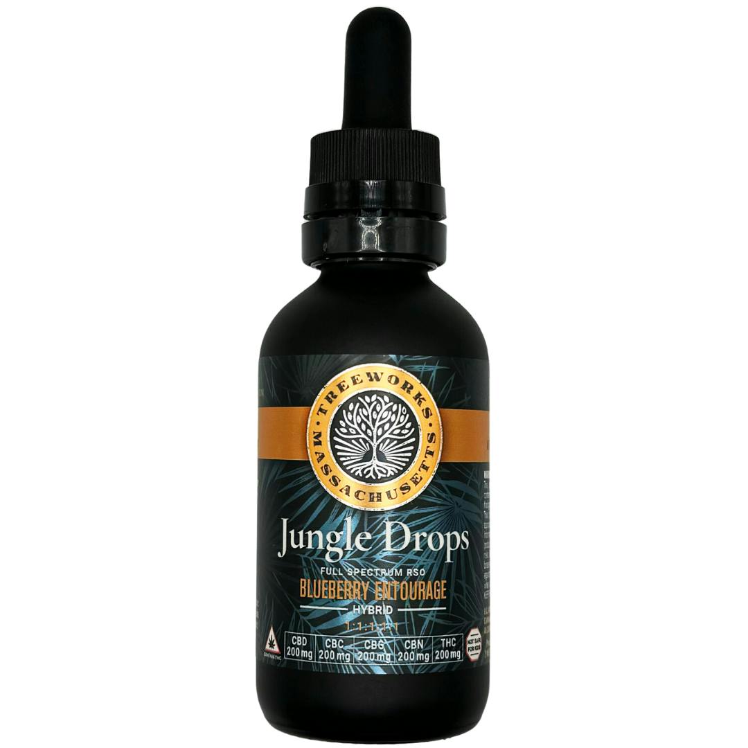 Treeworks Jungle Drops 11111 THC CBD CBG CBN CBC RSO