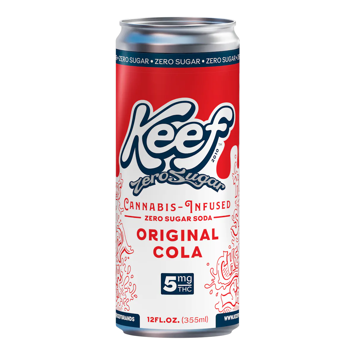 Keef Classic Soda Zero Sugar Original Cola | 5mg 0.28g Edibles | Keef
