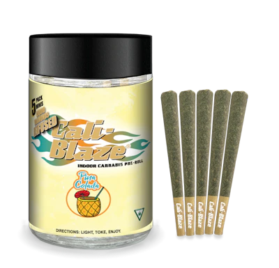 Cali-Blaze - 5-Pack .7g Infused Prerolls - Pina Colada - PRE_ROLLS by Cali-Blaze at King of Budz