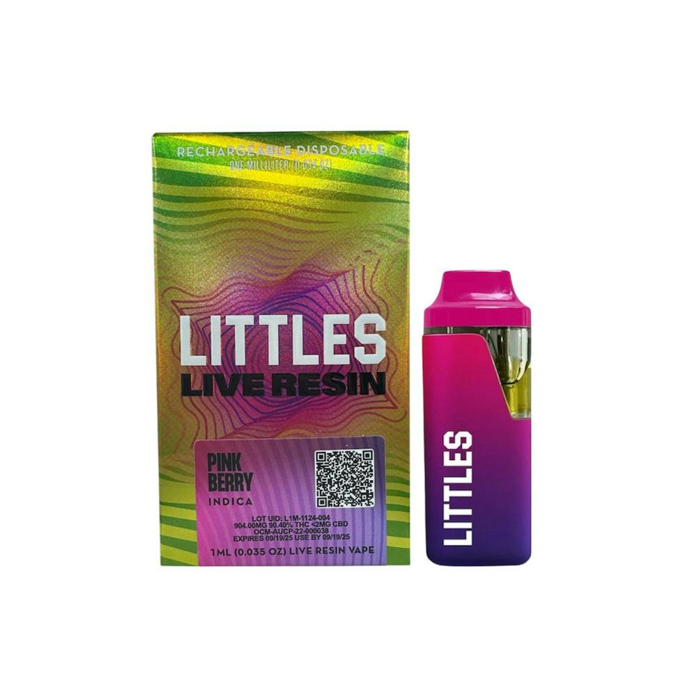 littles disposable vape Littles Littles | Pink Berry | Live Resin All-In-One Vape 1ML