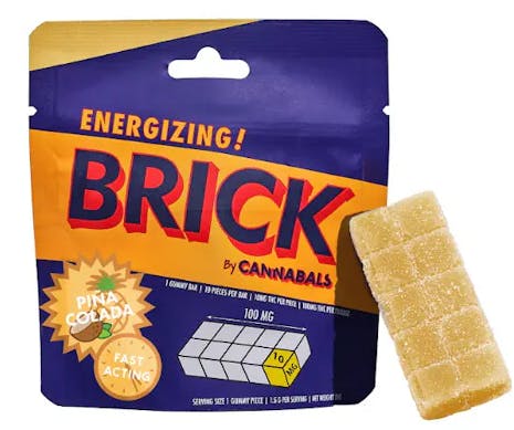 Pina Colada | 100mg Brick | Gummie | Cannabals