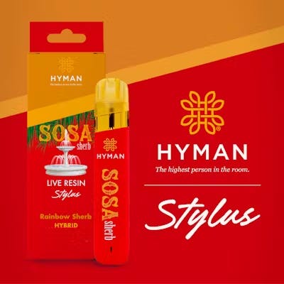 Product: HYMAN | SOSA SHERB | LIVE RESIN STYLUS - HYBRID