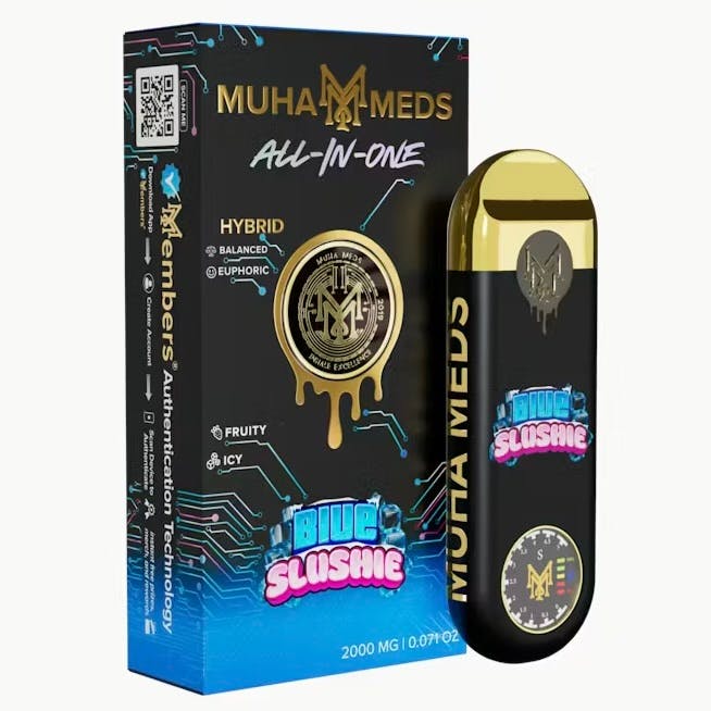 elf bar vape uk MUHA MEDS | Disposable Vape | Gen 3 | Blue Slushie | 2g | First Class