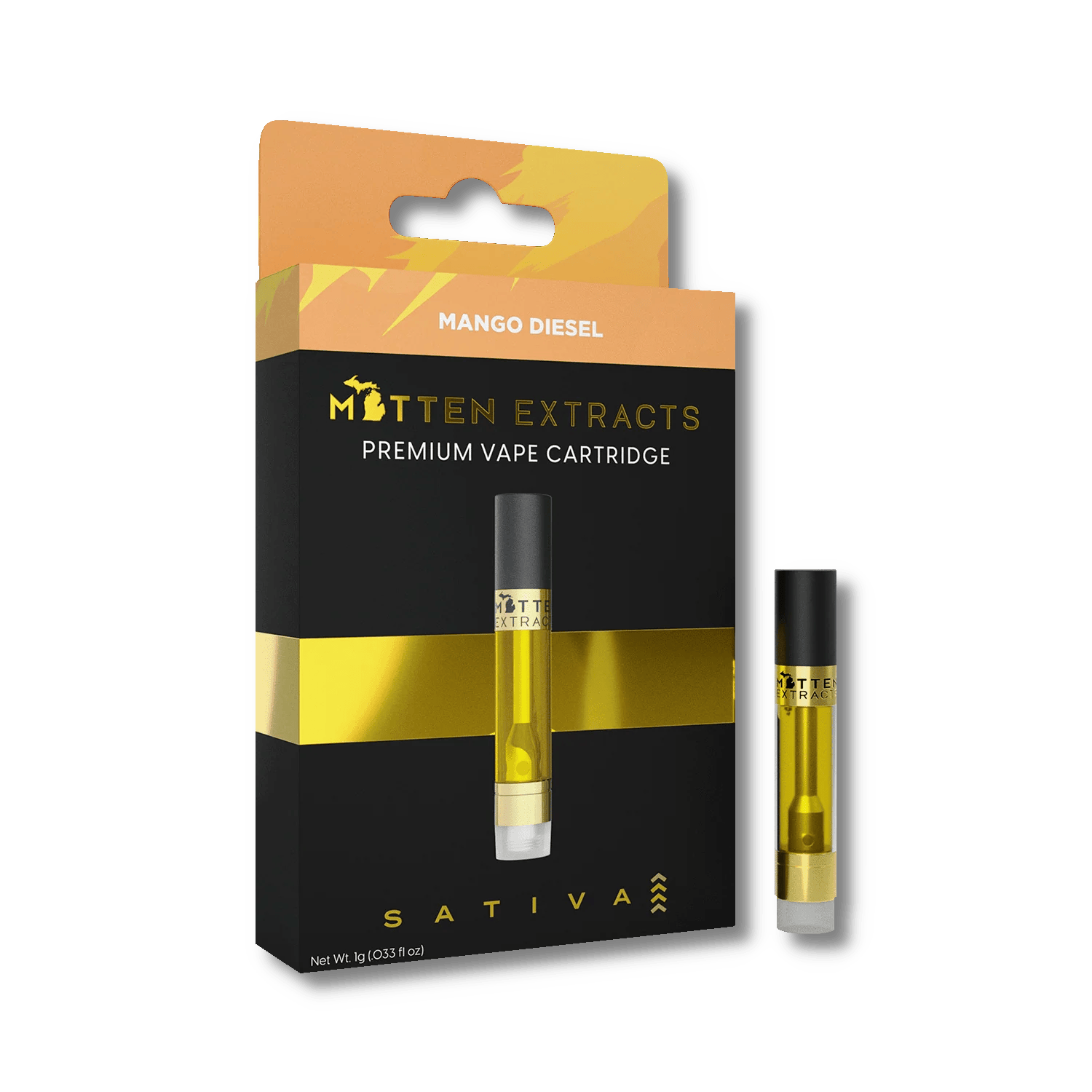 Mitten Extracts | Vape Cart - 1g - Mango Diesel (Sativa)