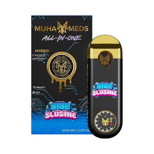 muha disposable vape review Muha Meds 2g Disposable Blue Slushie