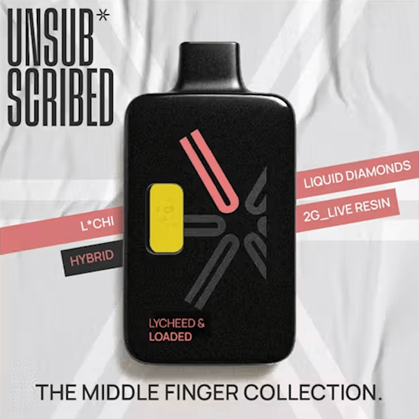 Unsubscribed 2g Disposable Liquid Diamond & Live Resin Lycheed & Loaded