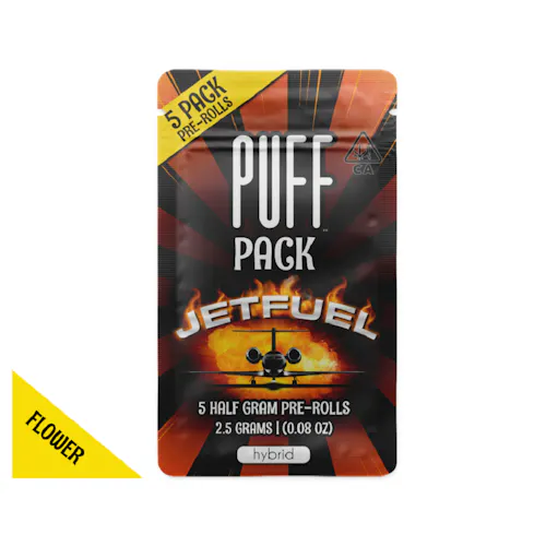 Jet Fuel – hybrid – 5 pack pre-rolls – 2.5 gram-active