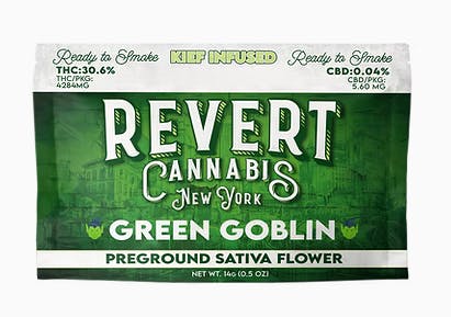 Green Goblin Kief Infused Ground Flower | Sativa | Revert
