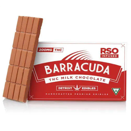 Barracuda Milk Chocolate RSO Infused  Bar 200mg Rec-1
