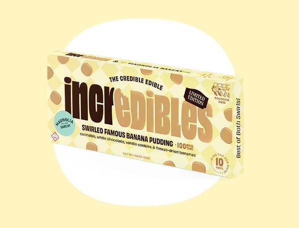 Product Chocolate Bar | Swirle Famous Banana Pudding | 100mg THC | Incredibles