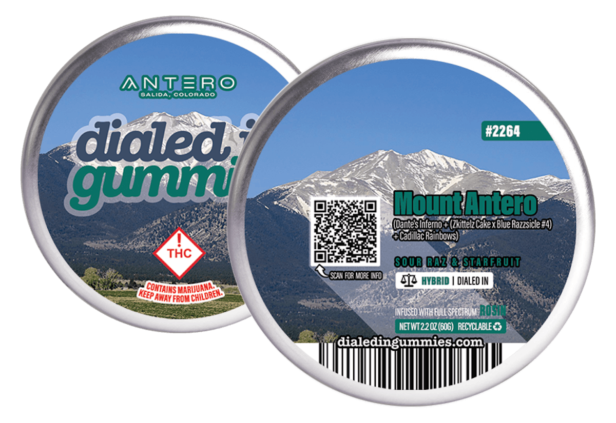 Photo of Dialed In – Rosin Gummies – Mount Antero (H) 100mg