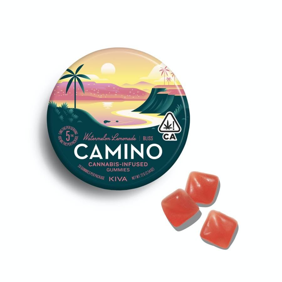 Kiva Camino - Gummies - Watermelon Lemonade Bliss (H) (100mg)