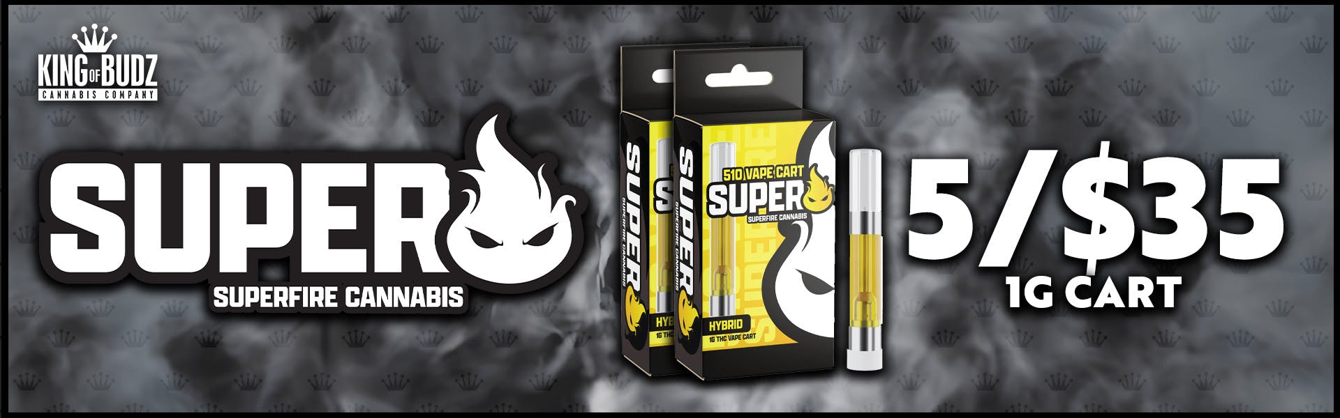 Superfire 1g Cart - 5 For $35