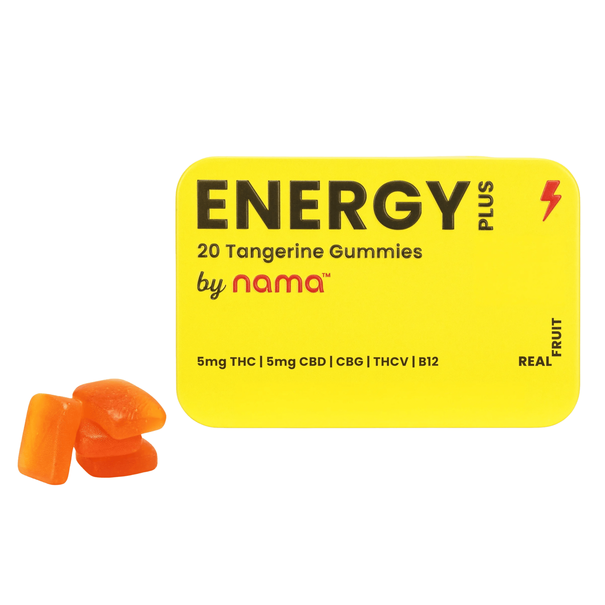 Nama - Tangerine Energy Gummies - THC:CBD:CBG:THCV - 100mg image 0