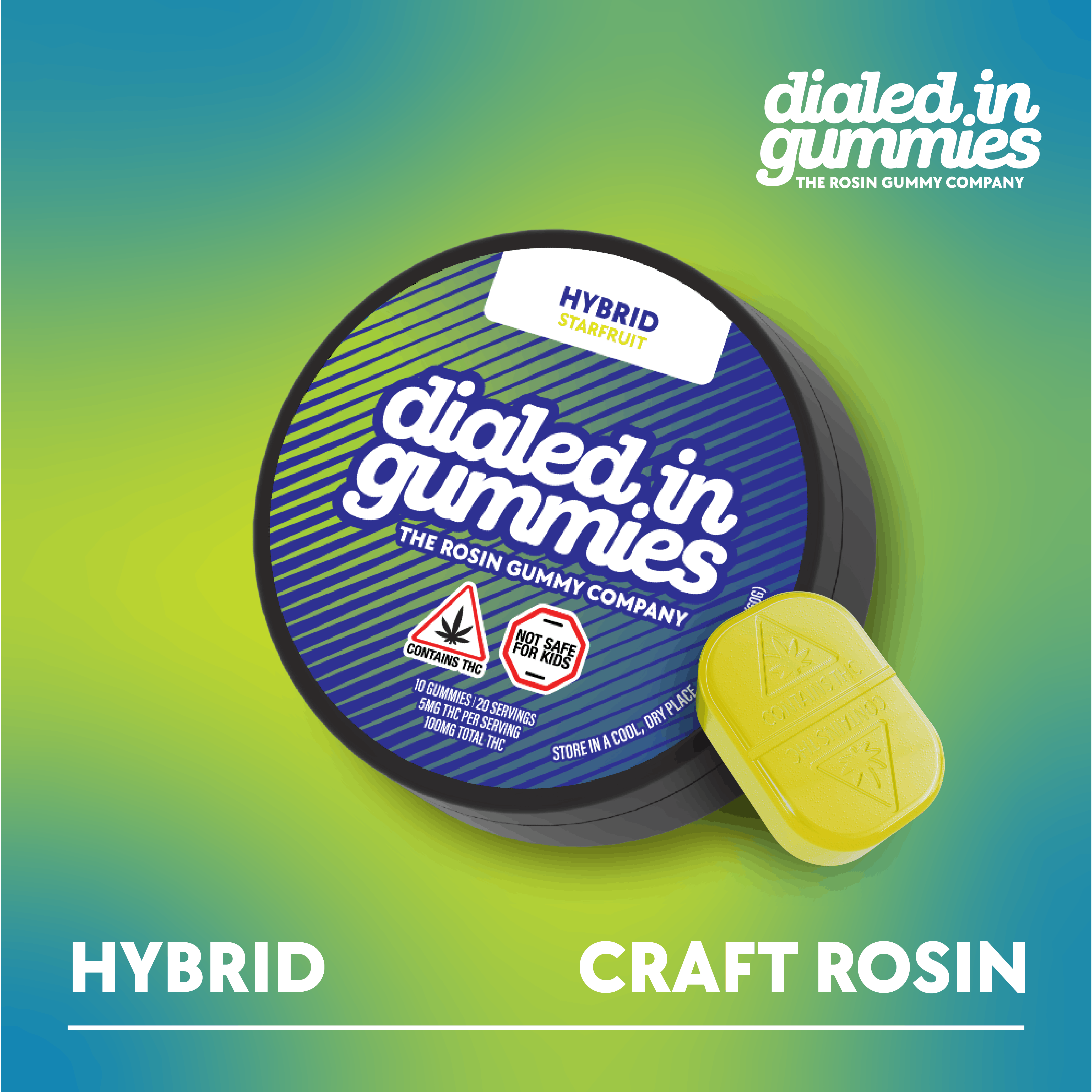 Product Starfruit - Rosin Gummies - 100MG