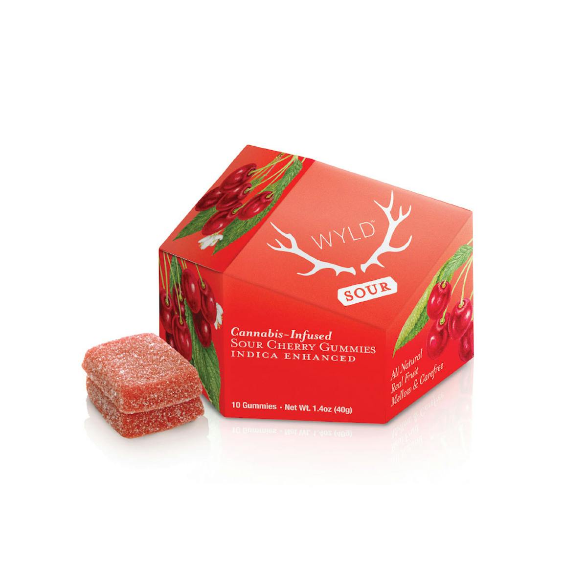 Photo of Wyld | Gummies | Sour Cherry 100mg (Indica)