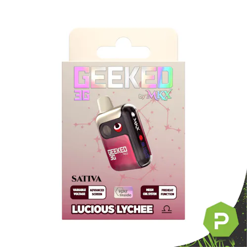 Geeked By MKX - 3g Disposable - Lucious Lychee - Sativa - Exclusive ...
