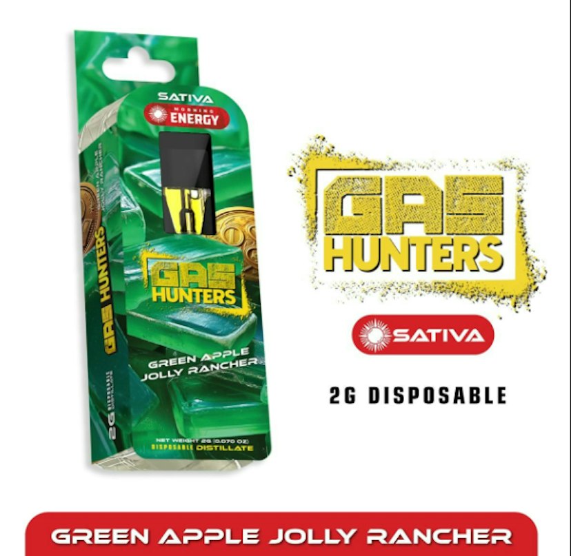Gas Hunters Disposable | Green Apple Jolly Rancher