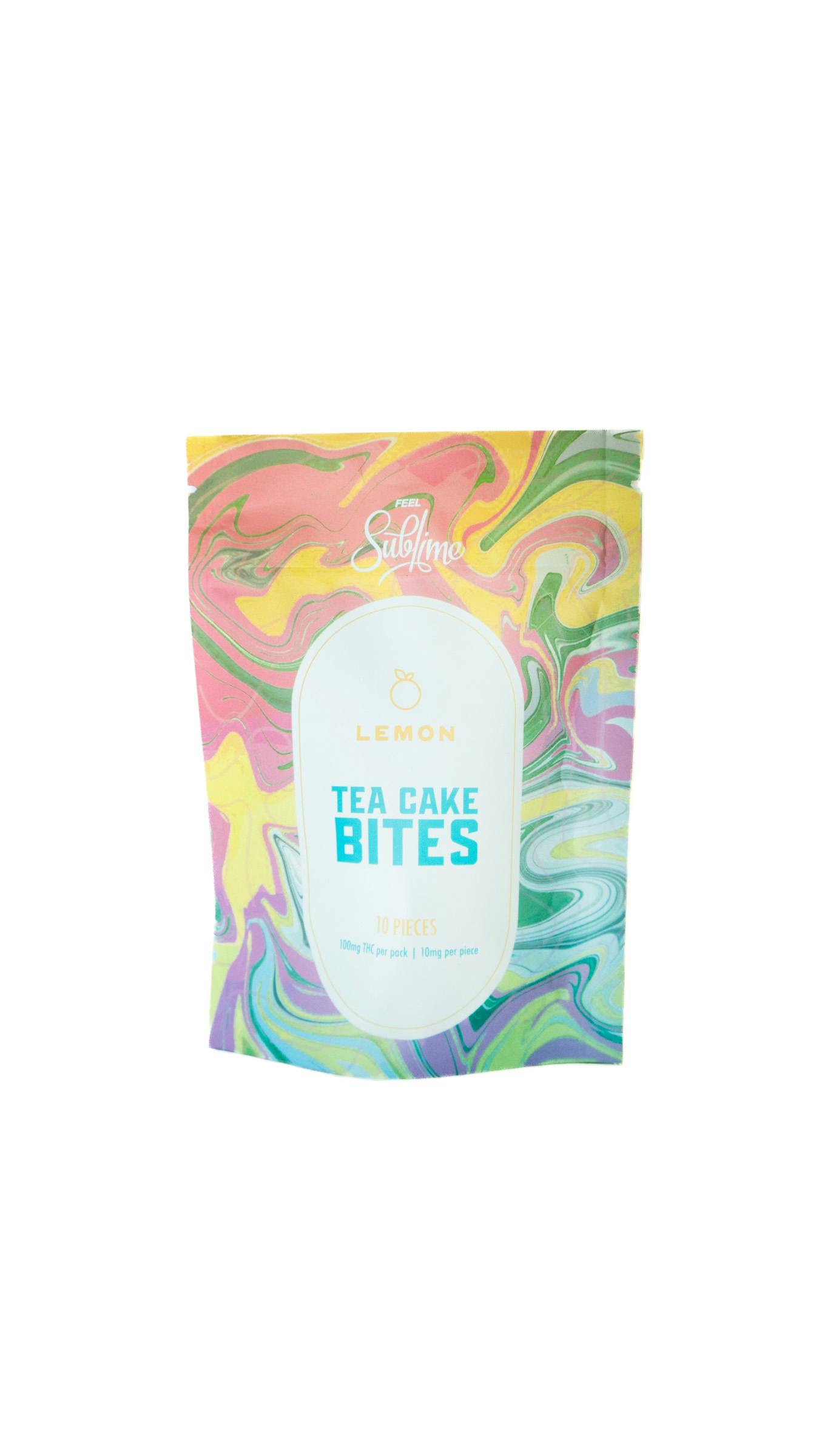 Feel Sublime 100mg 10pk - Sublime Baked Goods Lemon Tea Cake Bites