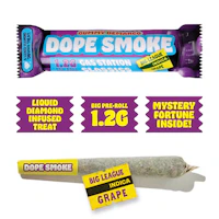 DOPE SMOKE | Big League Grape | Liquid Diamond Infused Joint | 1.2G - product image at King of Budz
