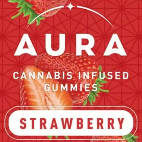 Aura: 3:1 THC:CBC Strawberry CRUNCH – Gummies 22pk 229mg-active