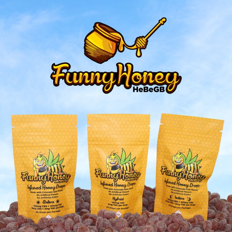 Photo of Funny Honey – Sativa – (1:1) (CBG:THC) 100mg
