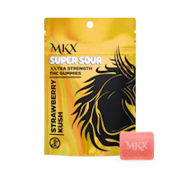 MKX - 200MG SUPER SOUR Gummies - Strawberry - product image at King of Budz