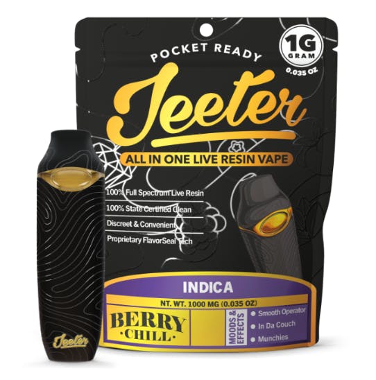 Product: Jeeter | Live Resin Disposable Vape - 1g - Berry Chill