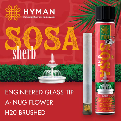 Hyman - 1.2g Handcraft Preroll - Sosa Sherb
