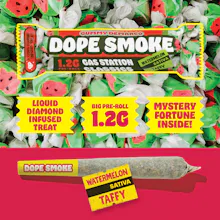 DOPE SMOKE | Watermelon Taffy | Liquid Diamond Infused Joint | 1.2G - PRE_ROLLS by Gummy Demarco at King of Budz