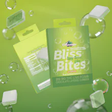 Bliss Bites - 200mg Hash Rosin Chocolate Layered Gummies - Key Lime Pie