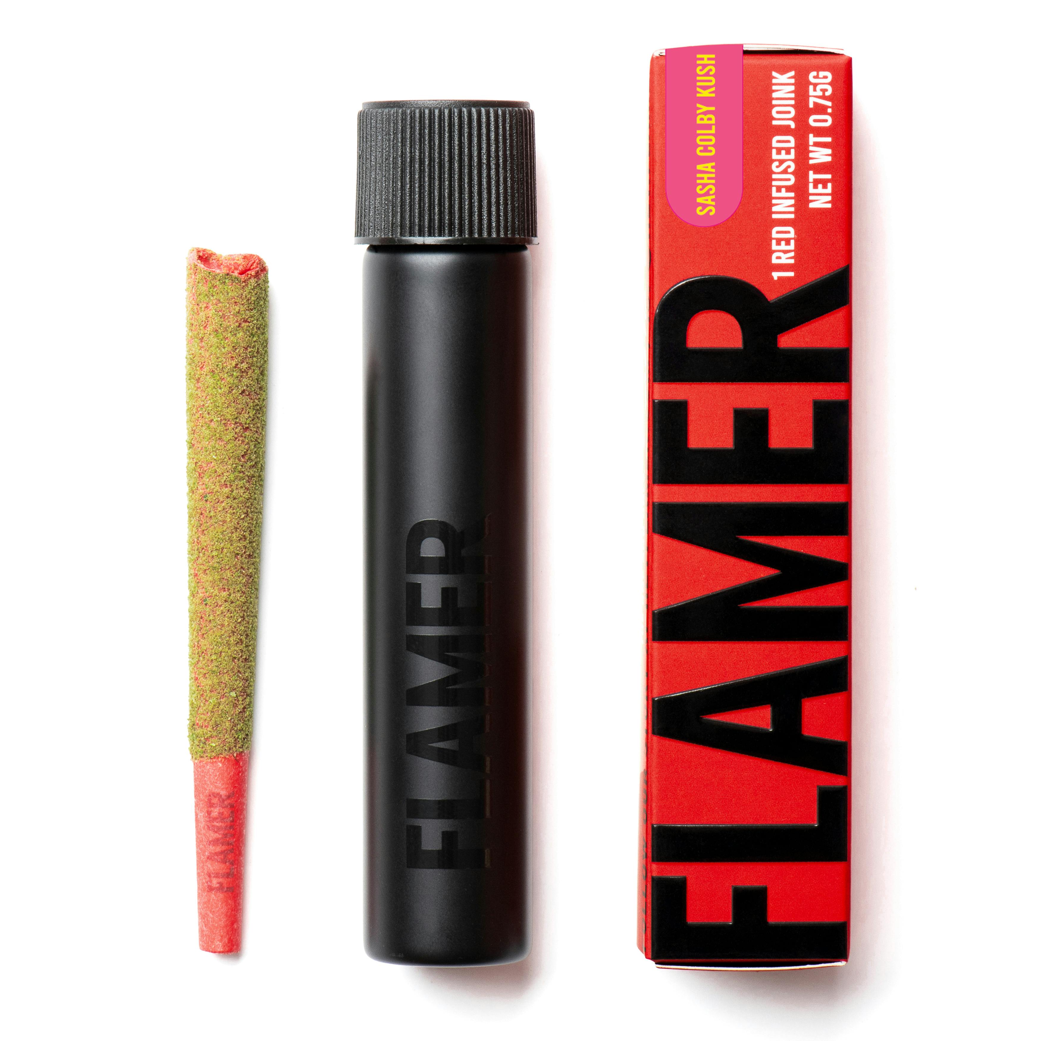 Flamer- Infused Pre roll .75g-Sasha Colby Kush-3