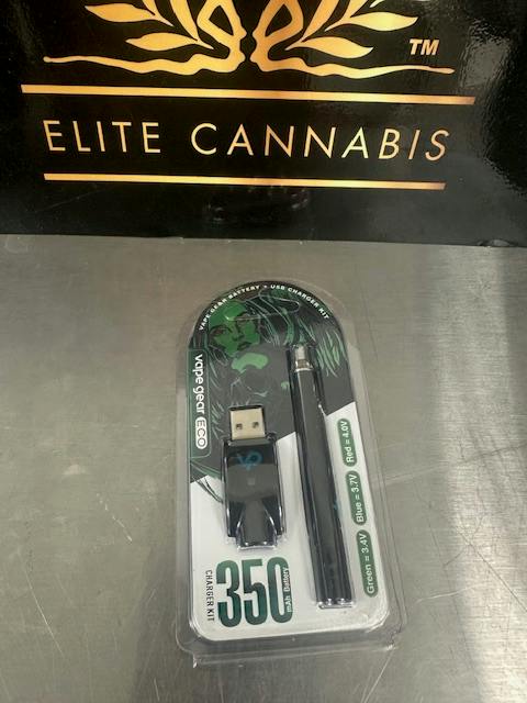 Vape Gear | Black | 350MAH Battery Vape Gear