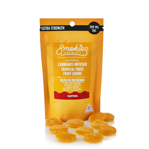 Tropical Fruit Sativa Chews 30mg x 10pk-2