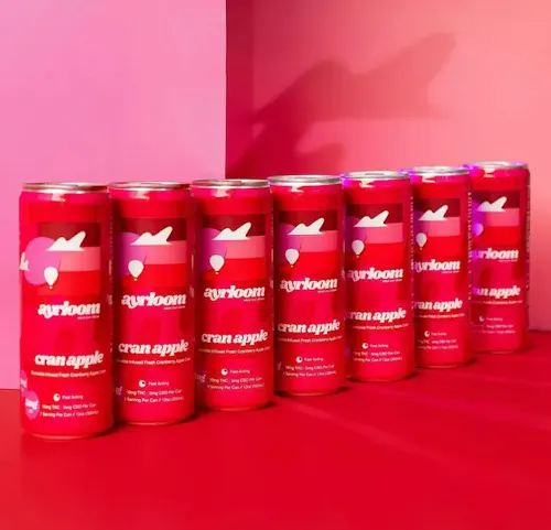 Ayrloom Up | Beverage | 40mgTHC:20mgCBD | Cran Apple  | 12oz | 4pk-1