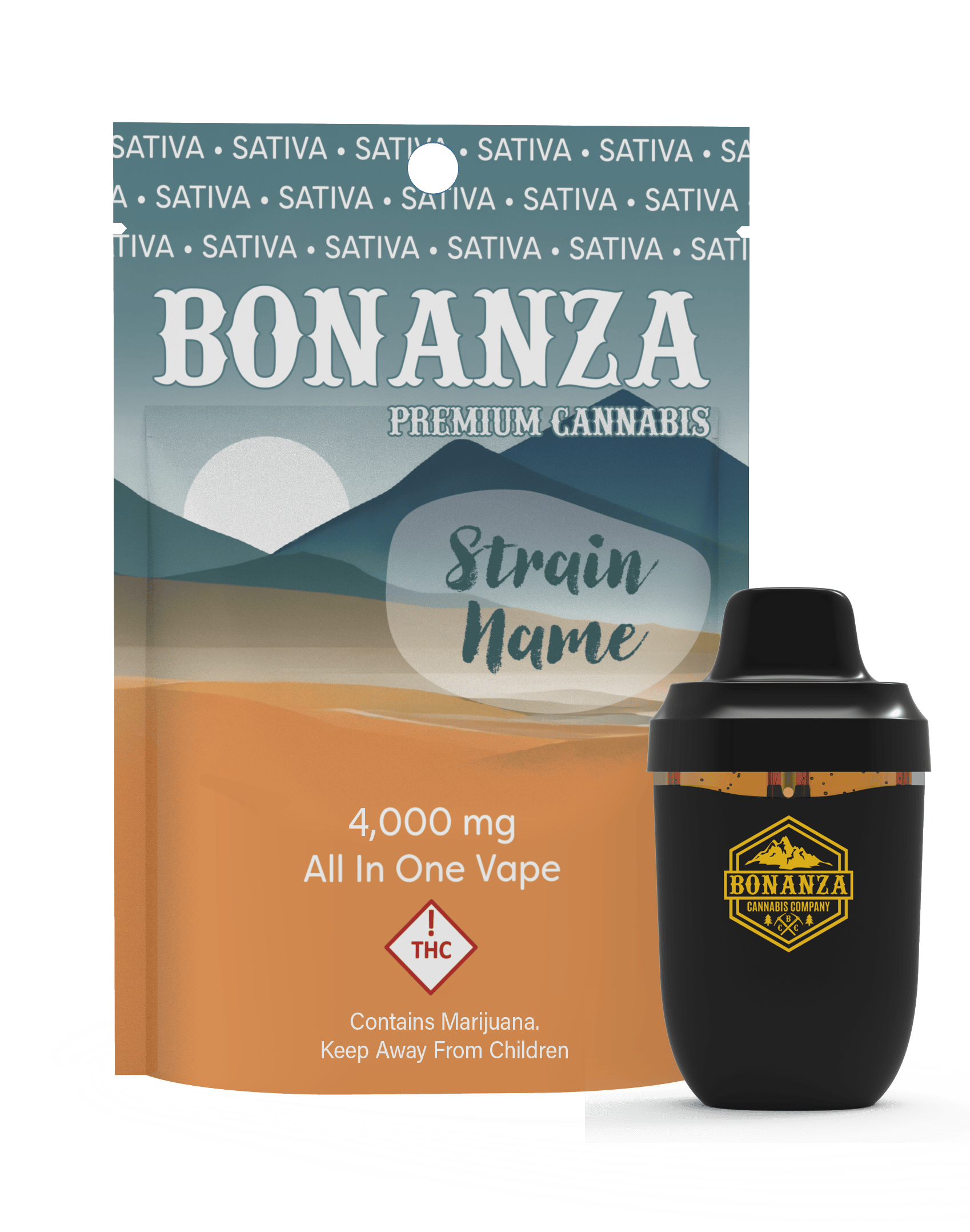 Bonanza | AIO 4G Cart (S) Super Lemon Haze 4g | Callie's Cannabis