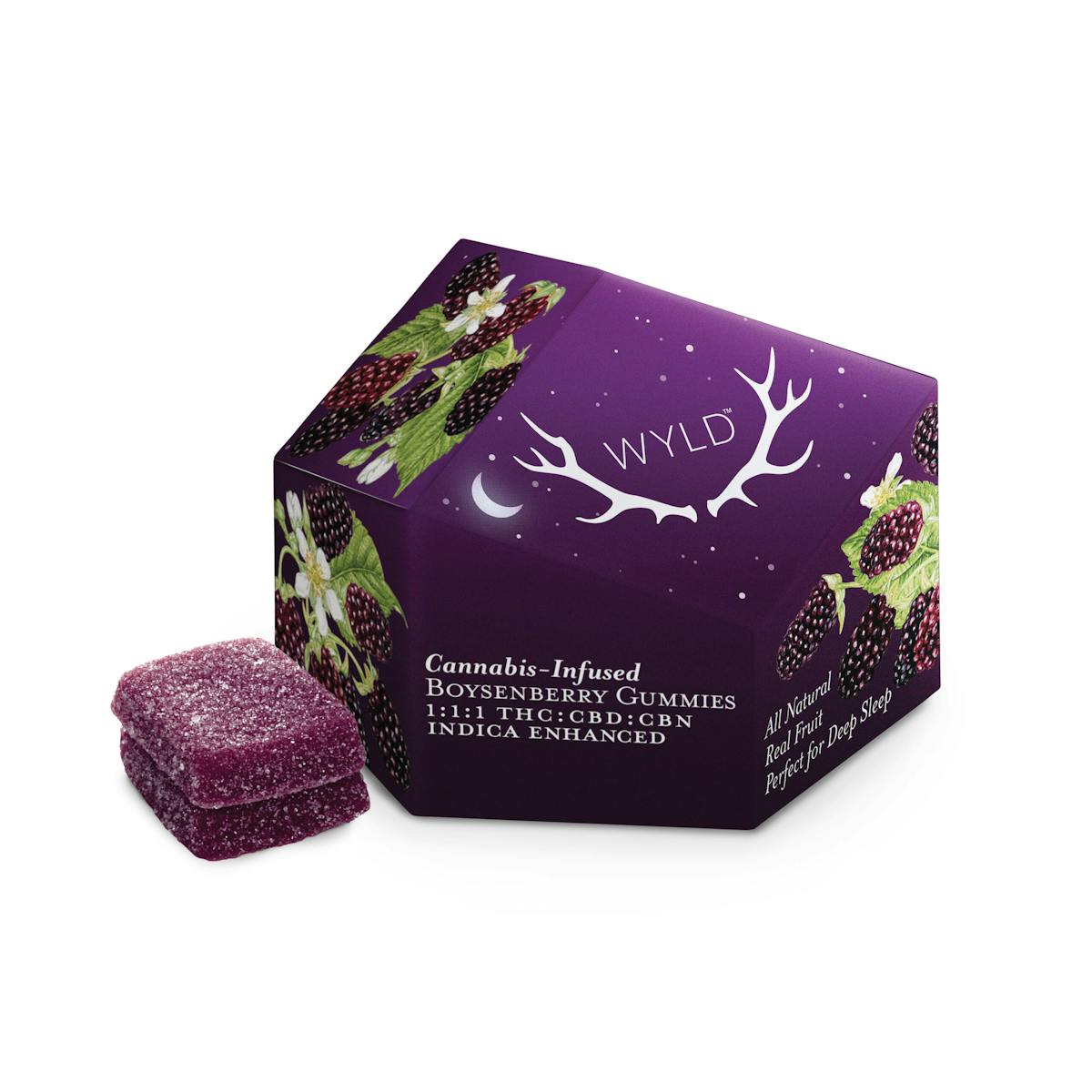 Photo of Boysenberry 1:1:1 THC CBD CBN Gummy (Wyld)