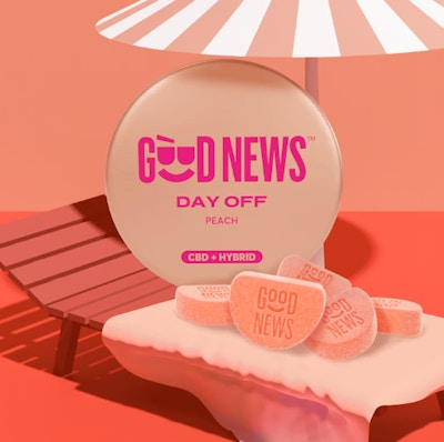 Product CL Good News Gummies - Day Off Peach 1:1 CBD:THC (100mg:100mg)