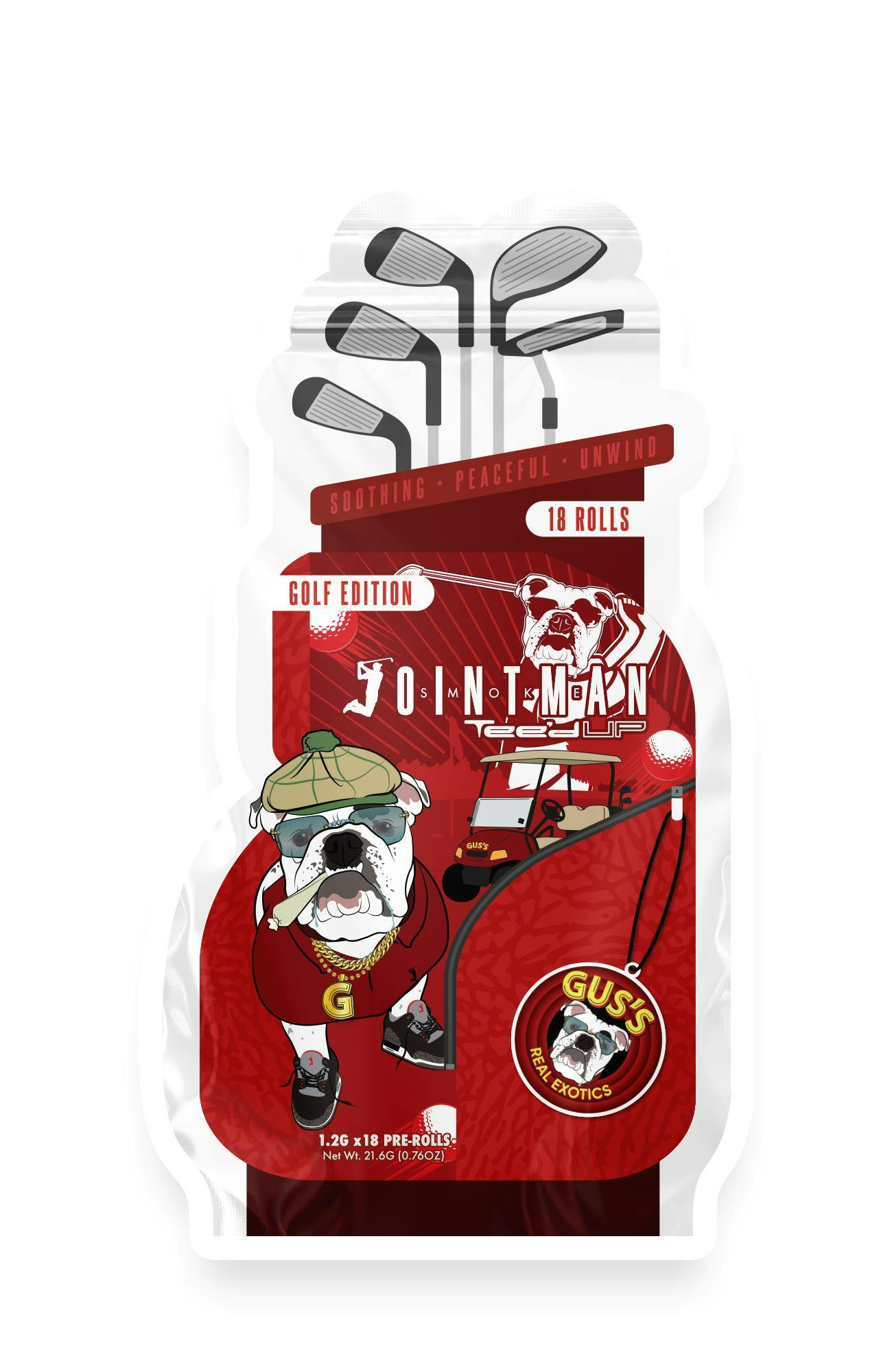 Jointman x Gus's Exotics - 18-Pack 1.2g Prerolls - Golf Collab