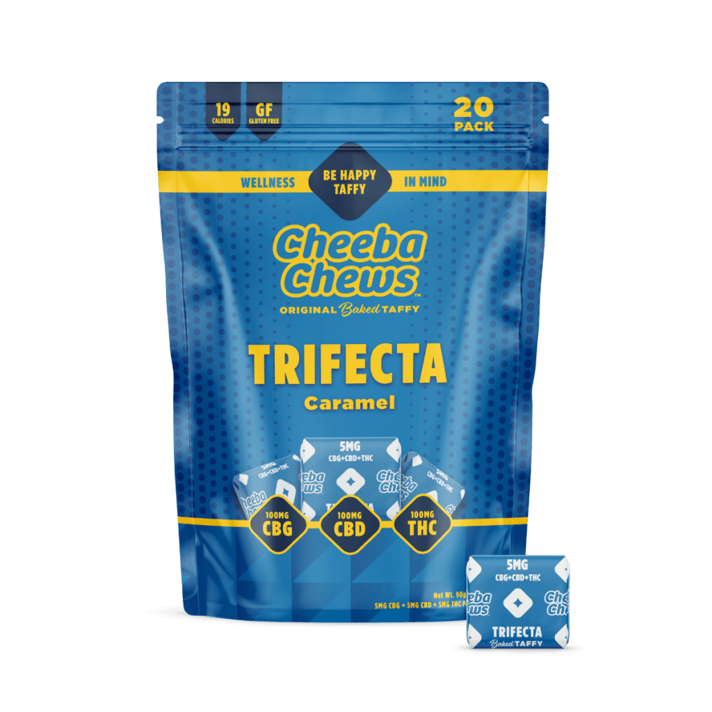 Cheeba Chews- Wax Wrapped Indica Trifecta 1:1:1 CBG/ CBD/ THC | Caramel