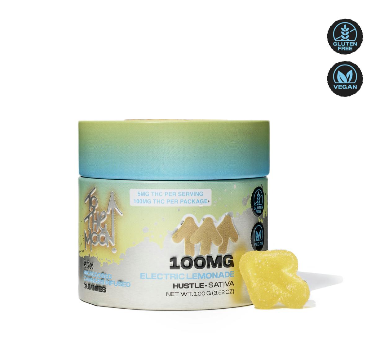 Edibles | To The Moon | Electric Lemonade | 20pc | 5mg