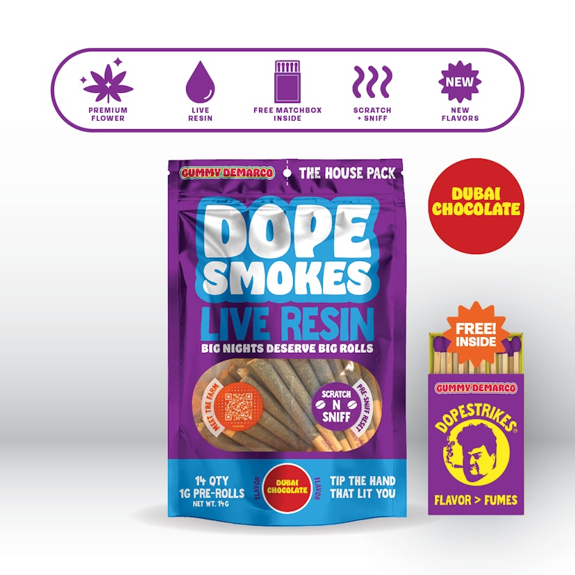 Dope Smokes - Dubai Chocolate 14pk Infused Pre-Rolls