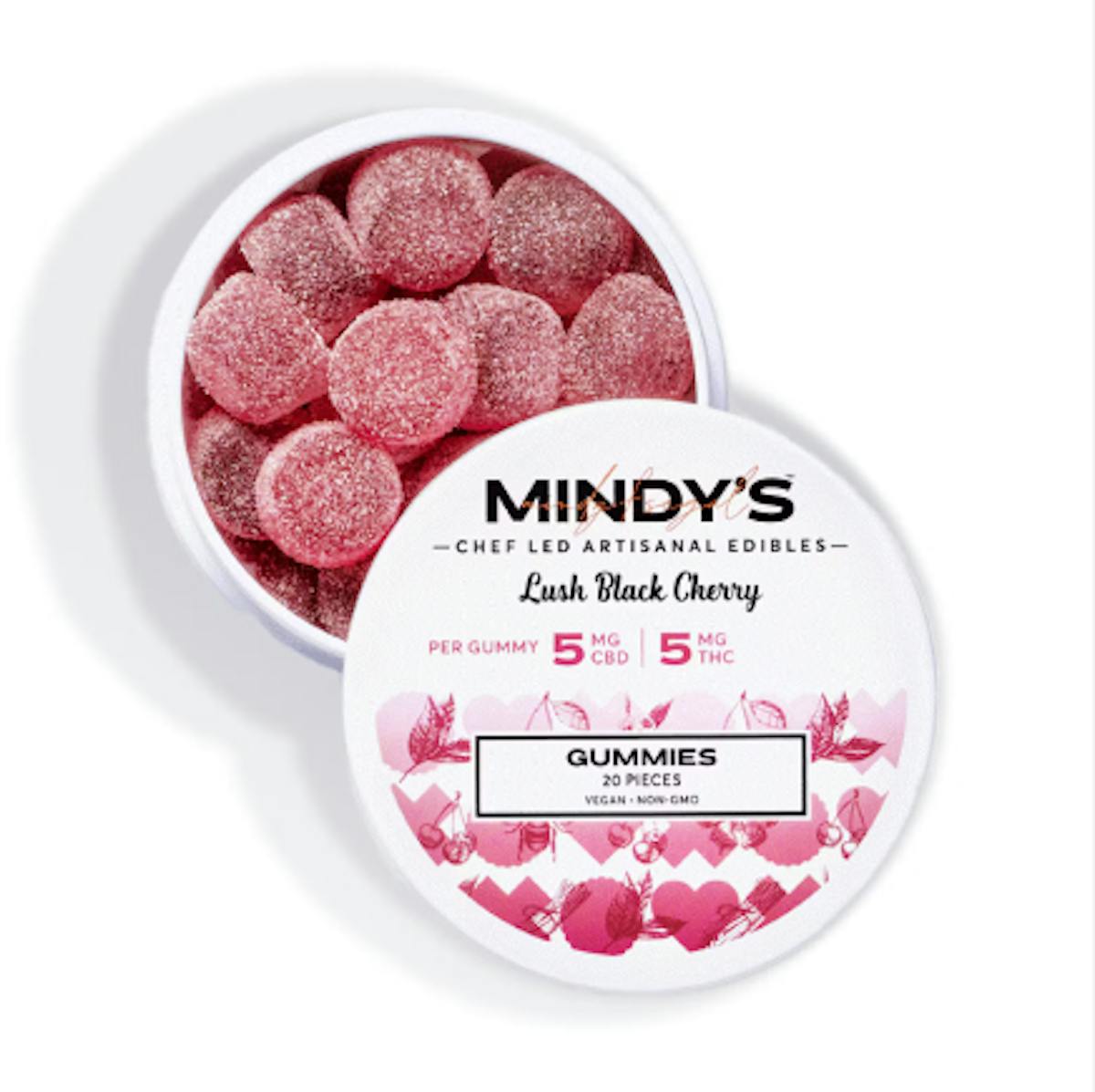 Photo of Mindy’s Lush Black Cherry Gummies 100mg 20pk (THC:CBD)