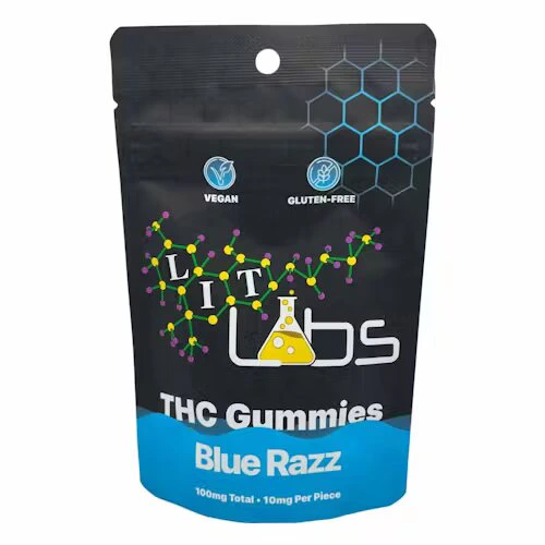 Lit Labs - 100mg Gummies - Blue Razz