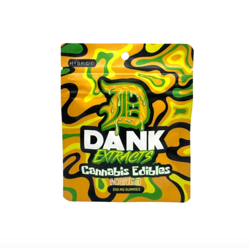 Dank Extracts | 200mg THC Gummies | Mango