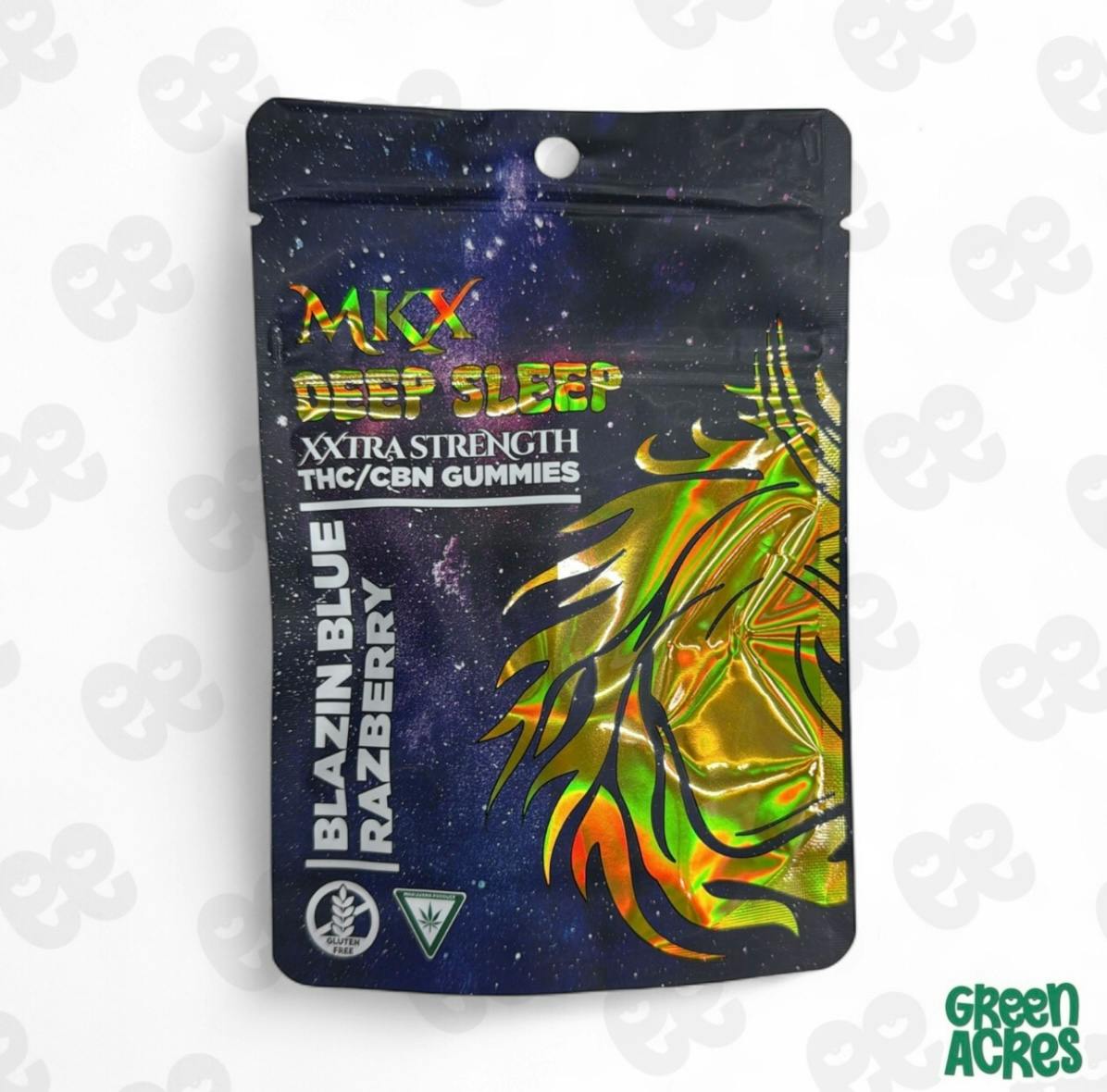 MKX Deep Sleep 200mg Gummies - Blue Razz | Green Acres - Inkster