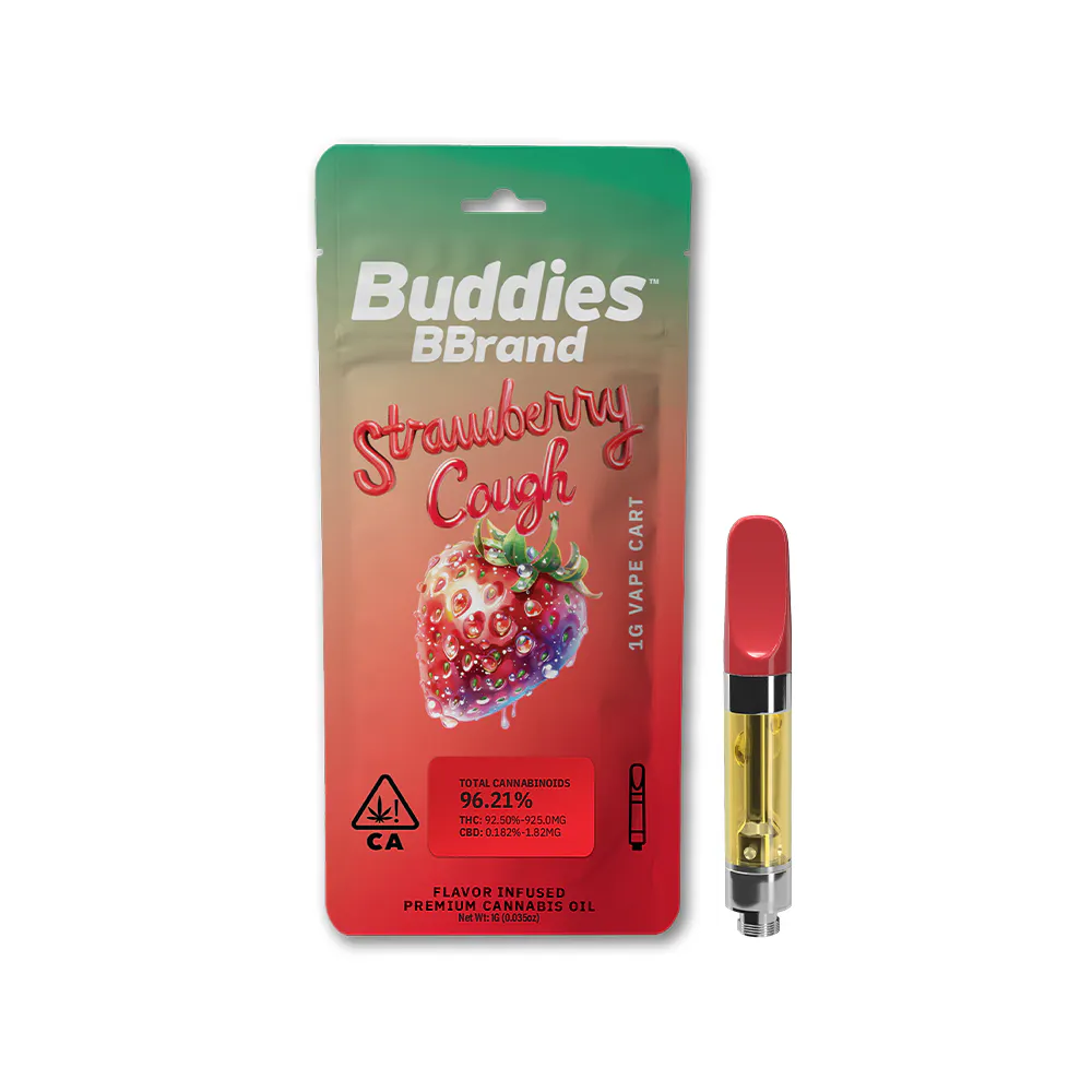 Buddies Cartridge - Strawberry Cough 1g | Harborside (Oakland)