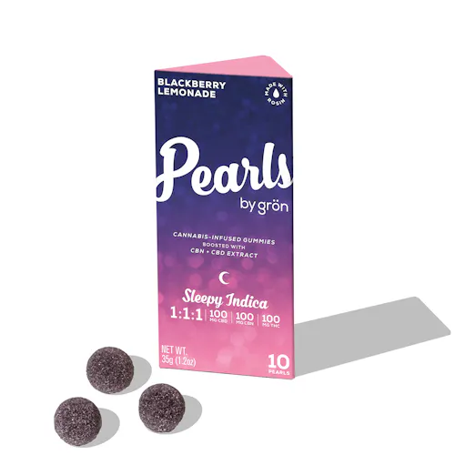 1:1:1 Blackberry Lemonade Pearls – CBN/CBD/THC – Sleepy Indica-active
